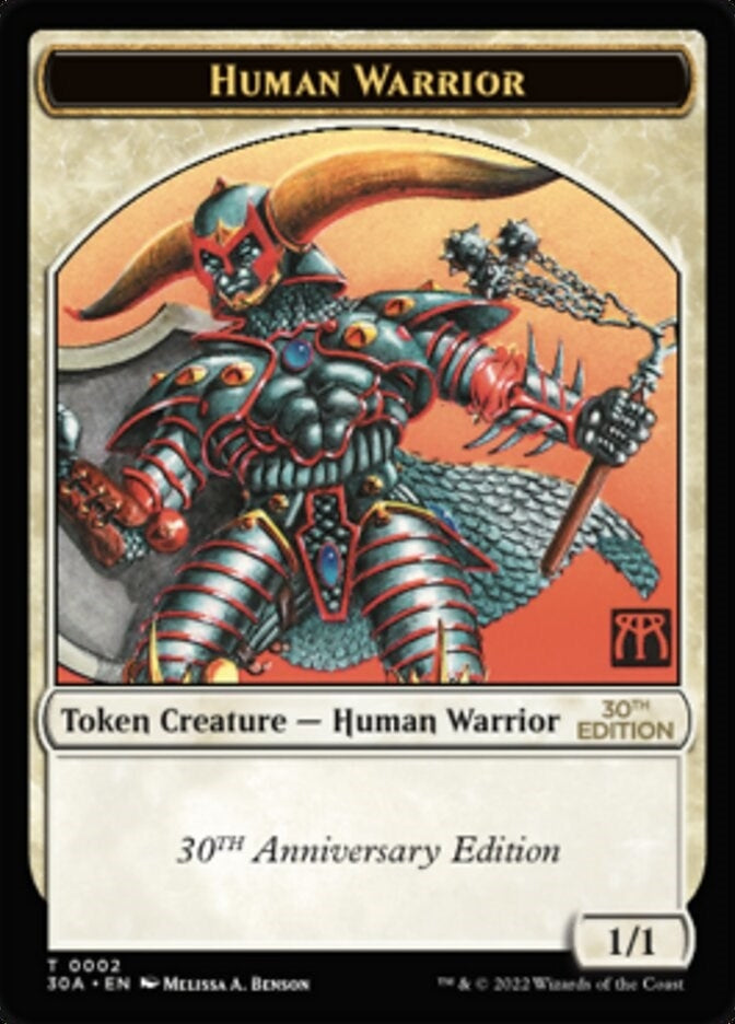 Human Warrior Token (0) [30A] - MTG Single