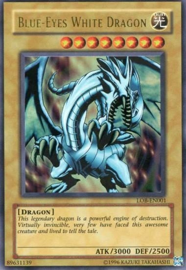 Blue-Eyes White Dragon (1) (LOB-EN) - YuGiOh Single