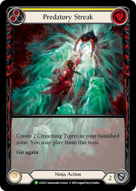 Predatory Streak (Yellow) (123) [PR] - Flesh and Blood TCG Single