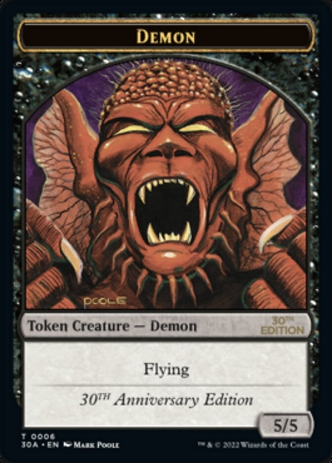 Demon Token (0) [30A] - MTG Single