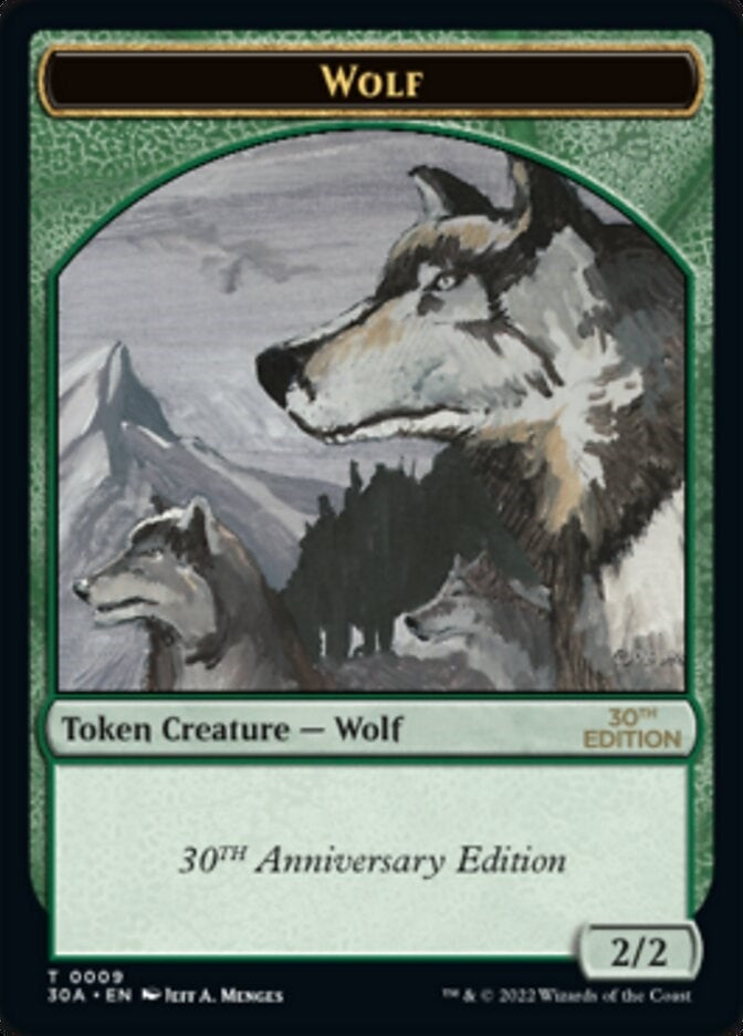 Wolf Token (0) [30A] - MTG Single