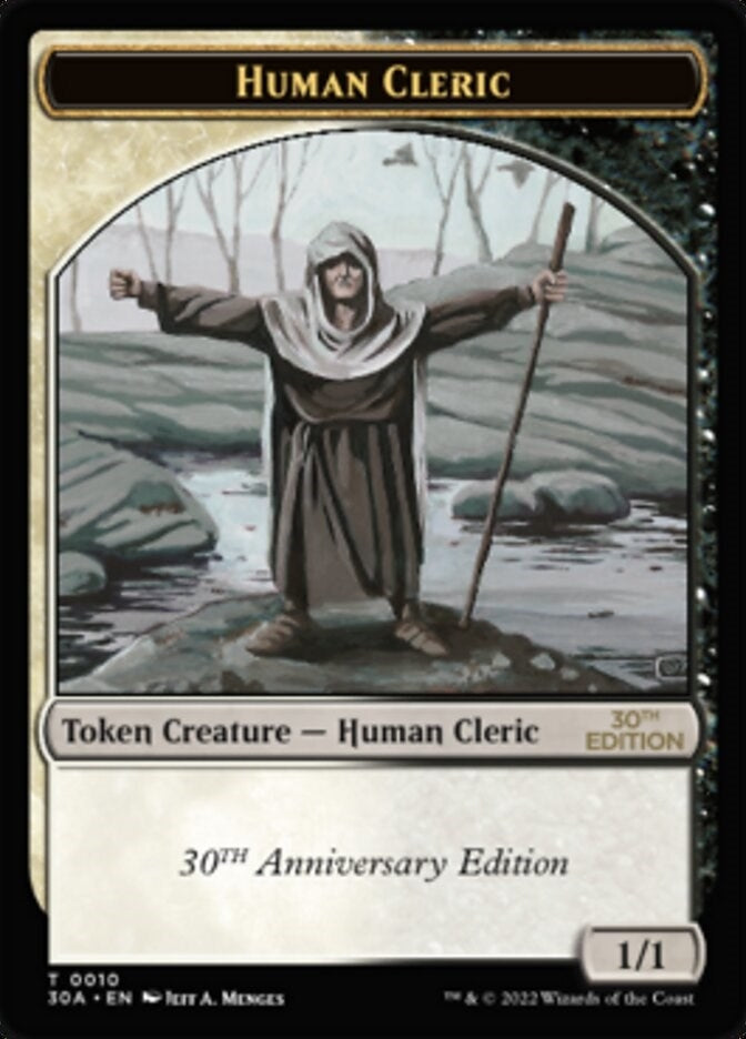 Human Cleric Token (0) [30A] - MTG Single