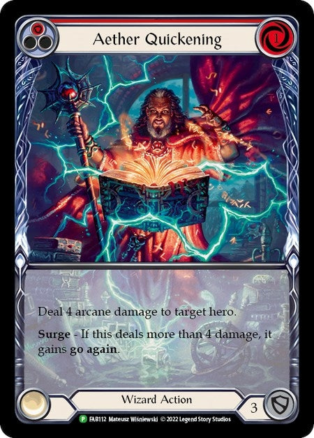 Aether Quickening (Red) - FAB112 (112) [PR] - Flesh and Blood TCG Single