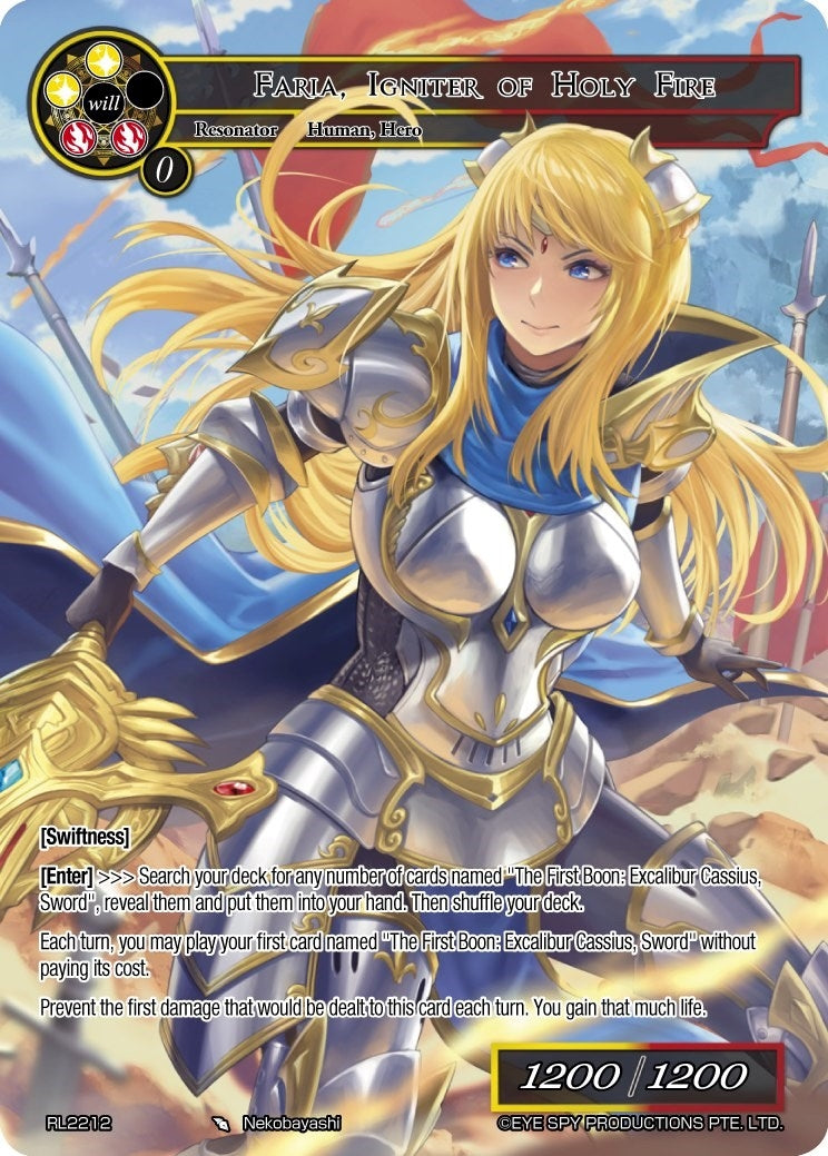 Faria Igniter of Holy Fire (2212) [PRO] - Force of Will Single