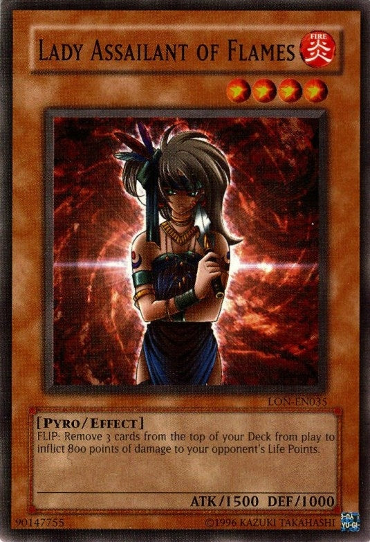 Lady Assailant of Flames (35) (LON-EN) - YuGiOh Single