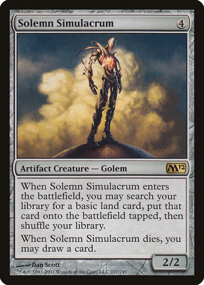Solemn Simulacrum (217) [M12] - MTG Single
