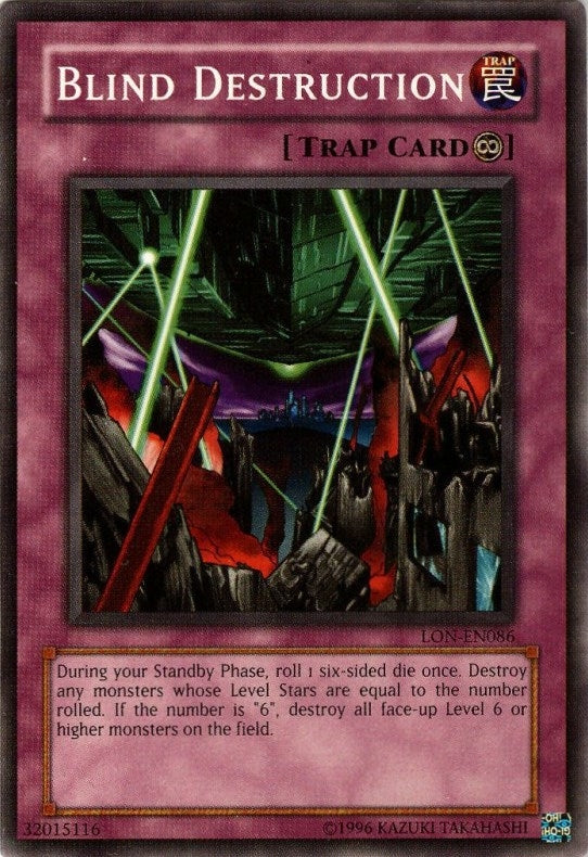 Blind Destruction (86) (LON-EN) - YuGiOh Single