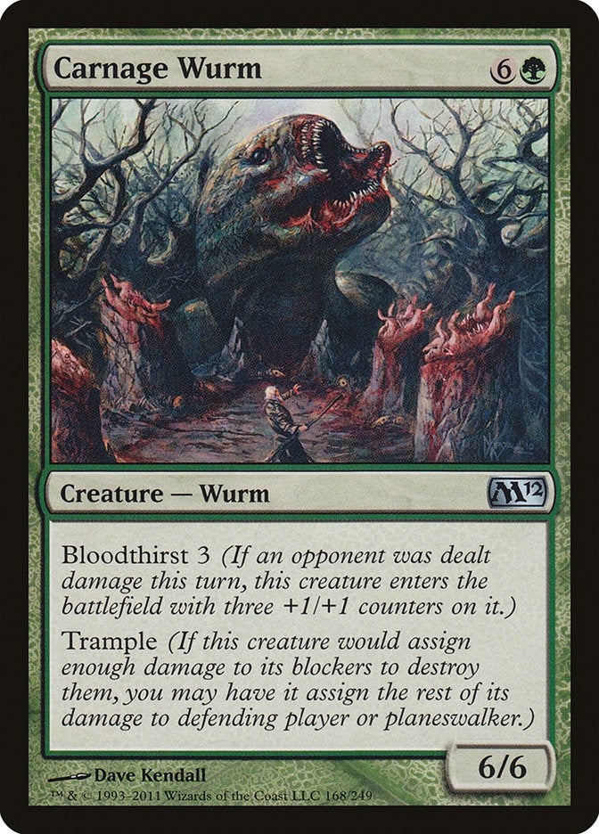 Carnage Wurm (168) [M12] - MTG Single