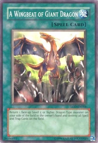 A Wingbeat of Giant Dragon (44) (LOD-EN) - YuGiOh Single