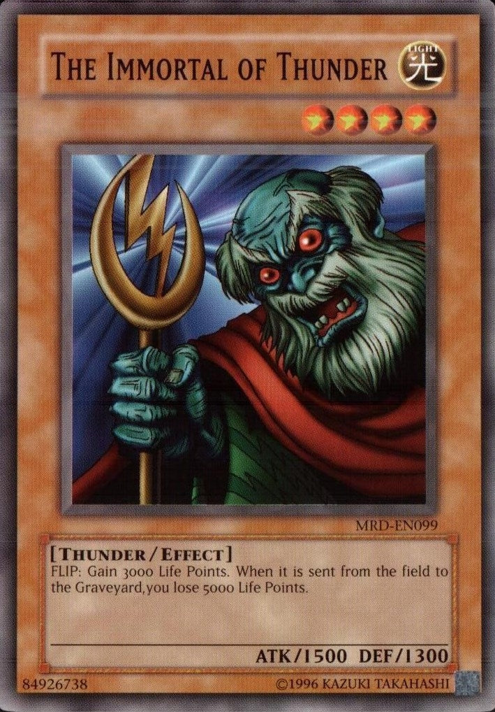 The Immortal of Thunder (99) (MRD-EN) - YuGiOh Single