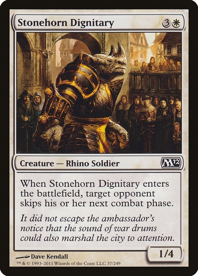 Stonehorn Dignitary (37) [M12] - MTG Single