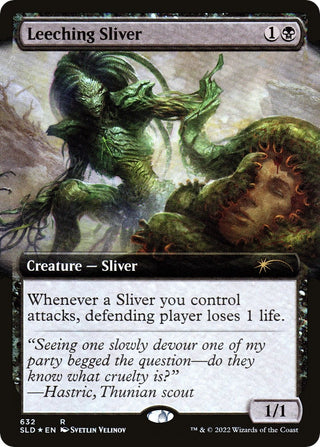 Leeching Sliver (Extended Art) (632) [SLD] - MTG Single