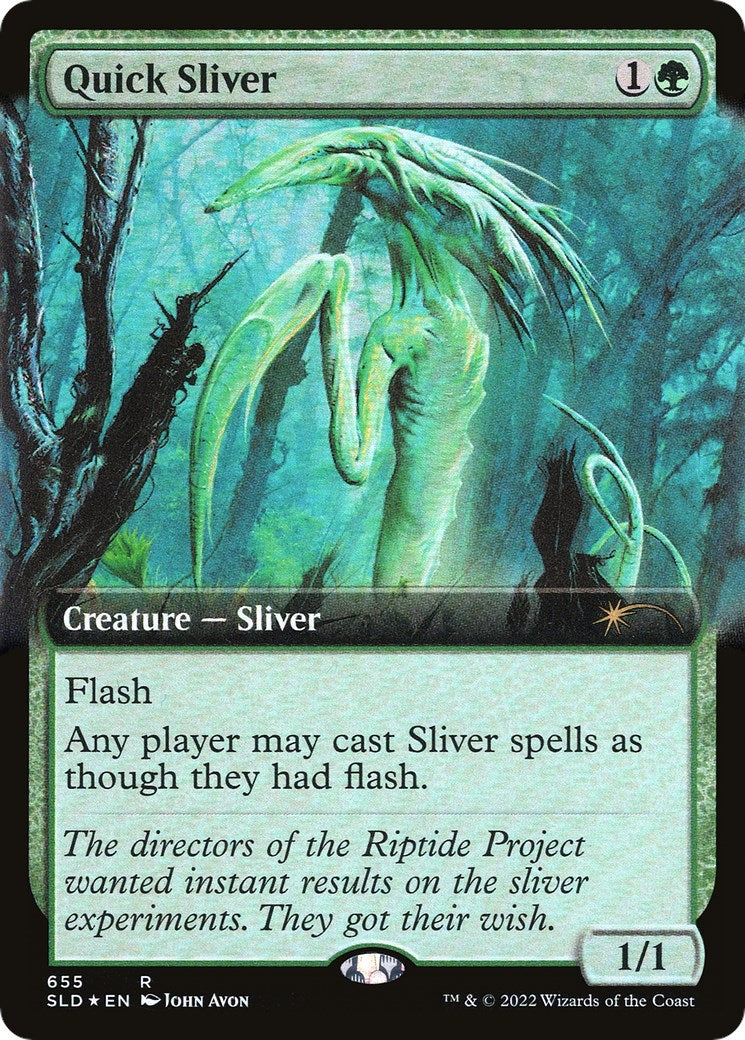 Quick Sliver (Extended Art) (655) [SLD] - MTG Single