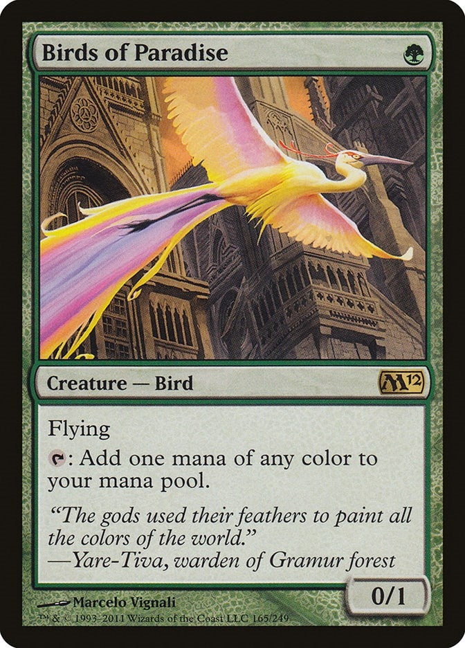 Birds of Paradise (165) [M12] - MTG Single