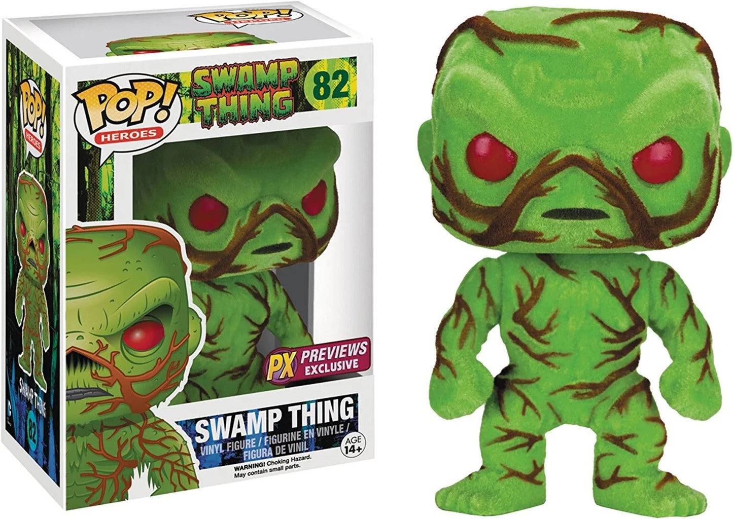 DC Heroes: Swamp Thing (Flocked) (PX Previews Exclusive) (82) [POP!] - Funko Sealed