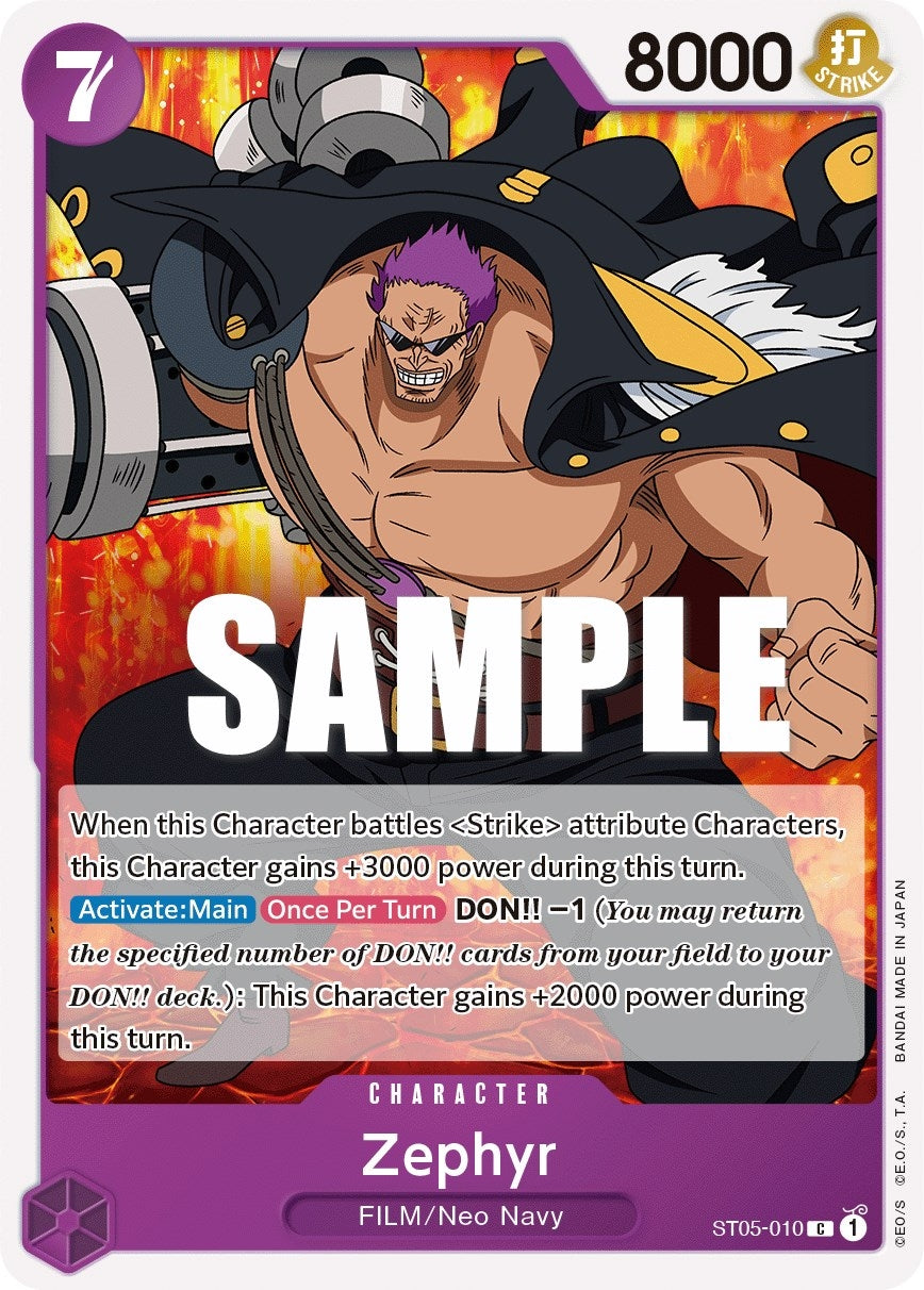 Zephyr (5010) (ST-05) - One Piece Card Game Single