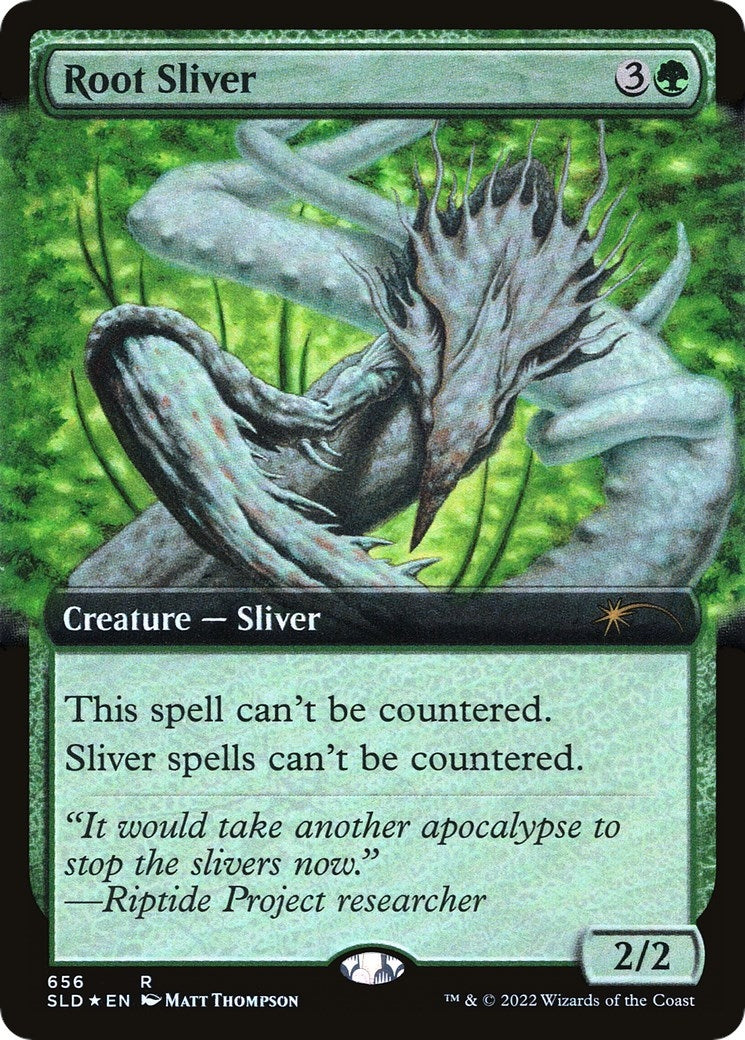 Root Sliver (Extended Art) (656) [SLD] - MTG Single