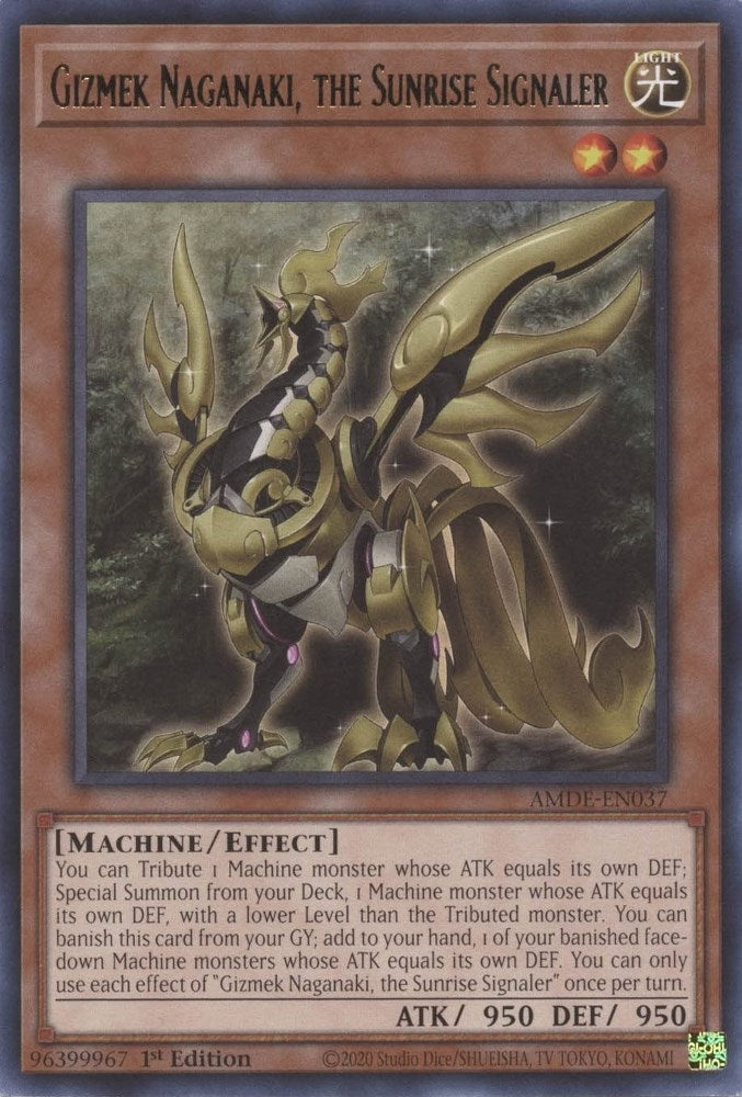 Gizmek Naganaki the Sunrise Signaler (37) (AMDE) - YuGiOh Single