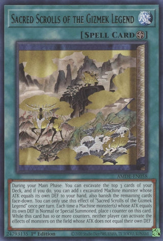 Sacred Scrolls of the Gizmek Legend (58) (AMDE) - YuGiOh Single