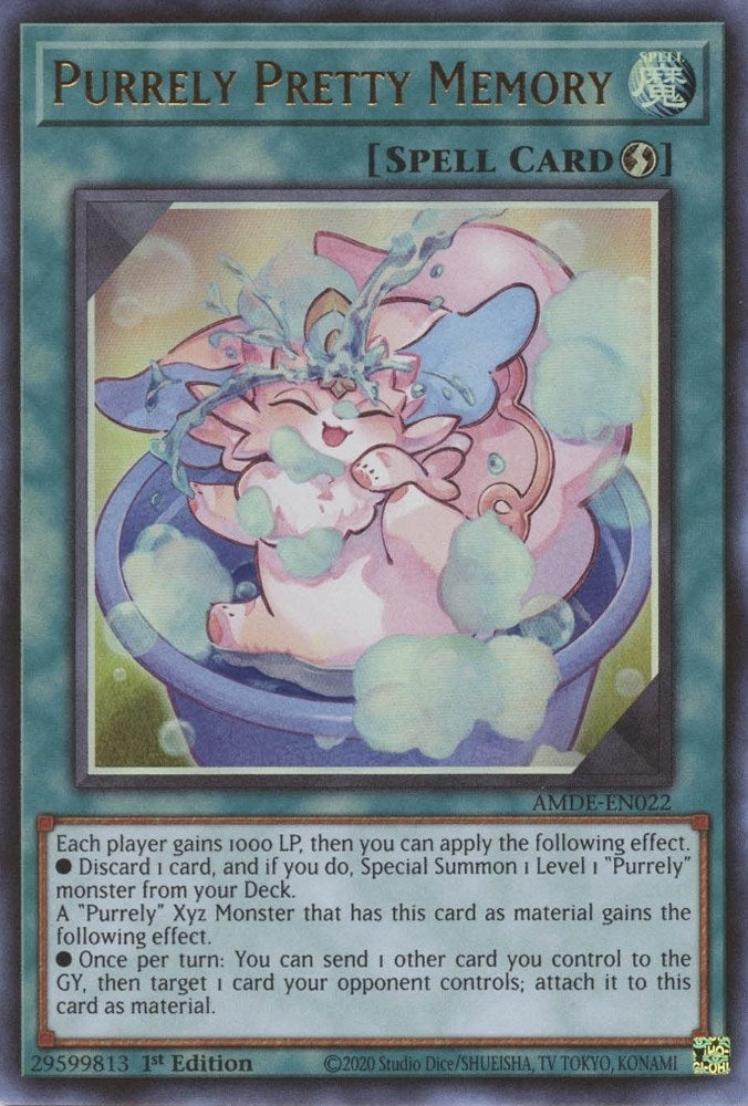 Purrely Pretty Memory (22) (AMDE) - YuGiOh Single