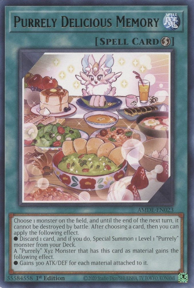 Purrely Delicious Memory (23) (AMDE) - YuGiOh Single
