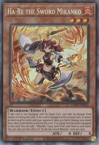 Ha-Re the Sword Mikanko (CR) (25) (AMDE) - YuGiOh Single