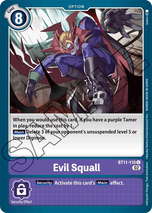 Evil Squall (11110) [BT11] - Digimon Card Game Single
