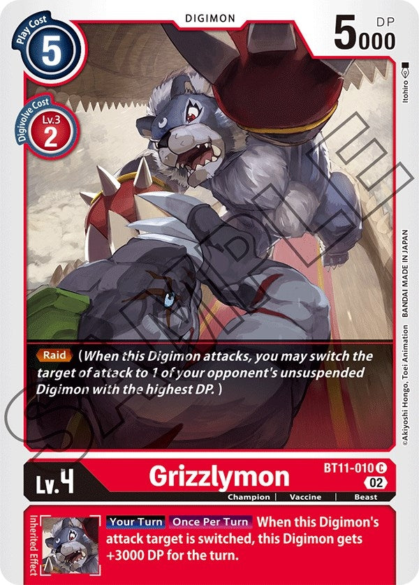 Grizzlymon (11010) [BT11] - Digimon Card Game Single