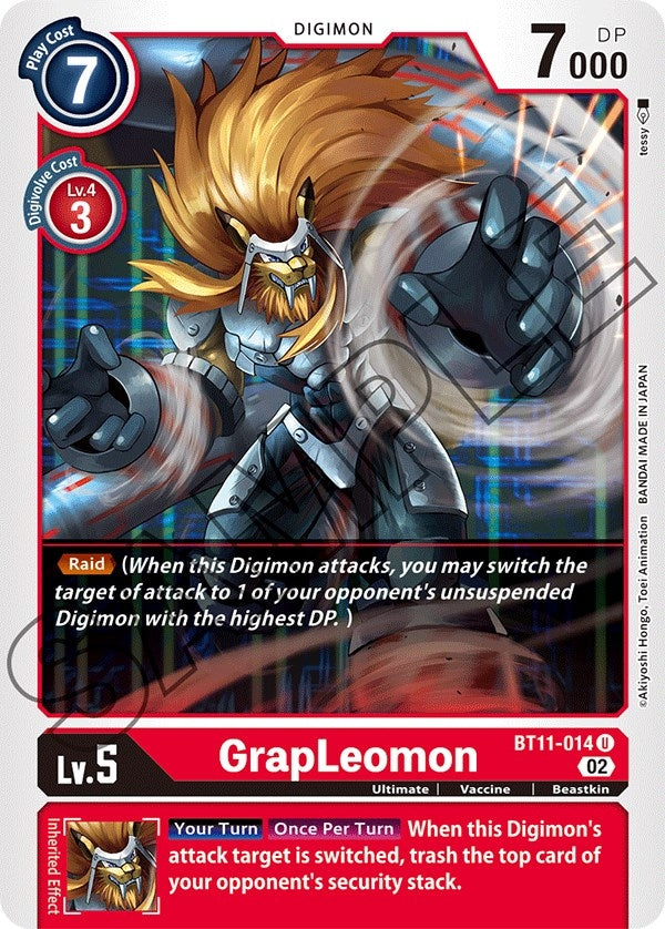 GrapLeomon (11014) [BT11] - Digimon Card Game Single