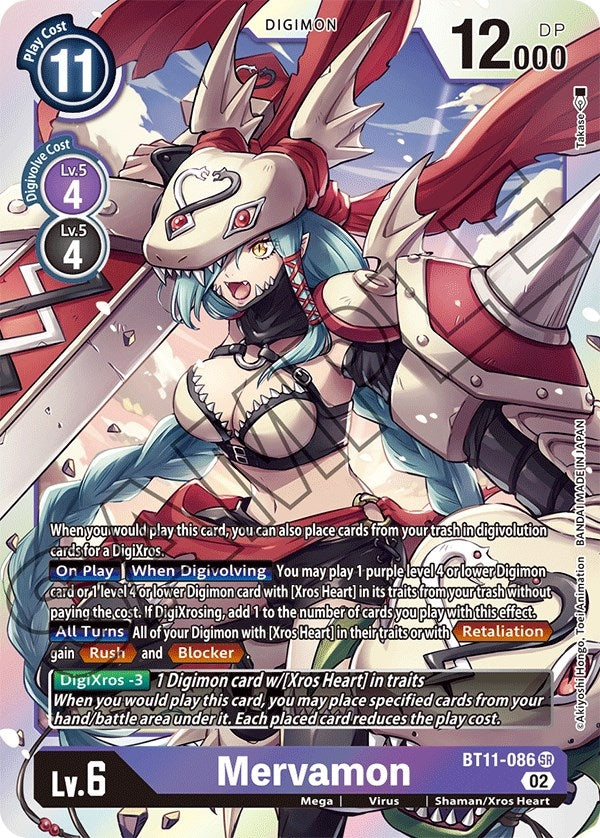 Mervamon (11086) [BT11] - Digimon Card Game Single