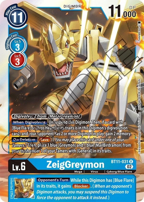 ZeigGreymon (11031) [BT11] - Digimon Card Game Single