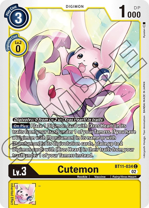 Cutemon (11034) [BT11] - Digimon Card Game Single