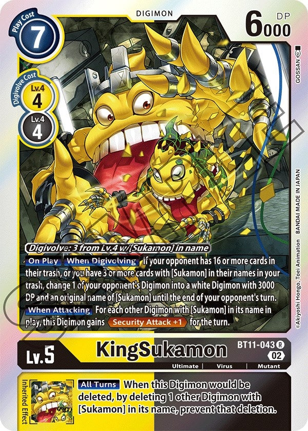 KingSukamon (11043) [BT11] - Digimon Card Game Single