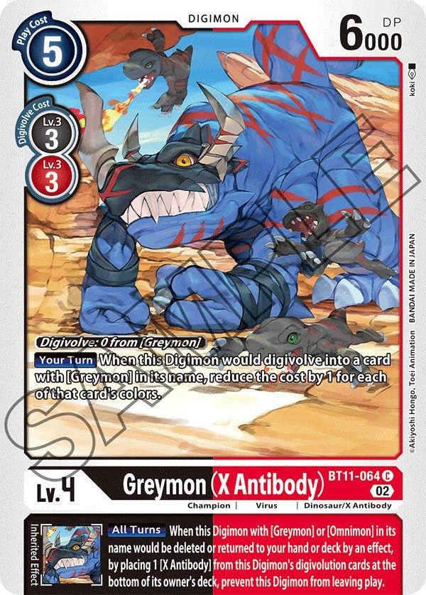 Greymon (X Antibody) (11064) [BT11] - Digimon Card Game Single