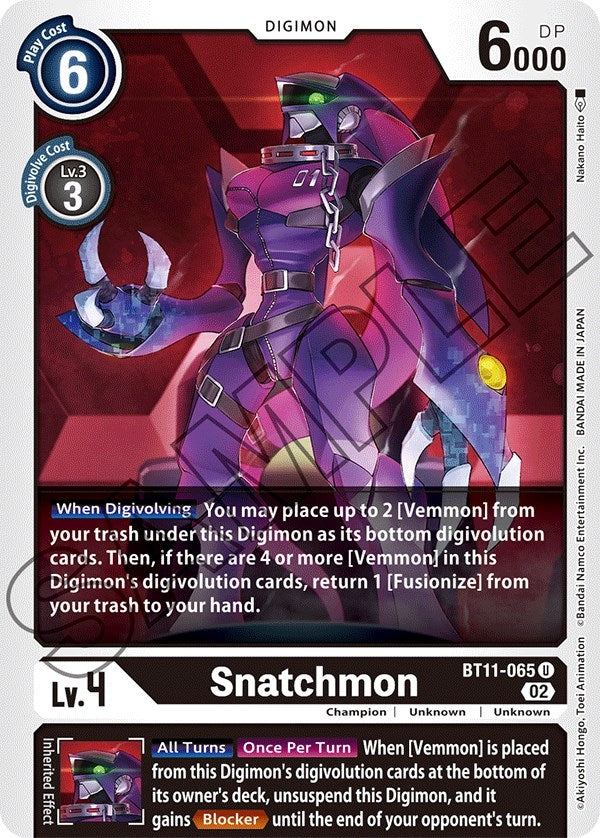 Snatchmon (11065) [BT11] - Digimon Card Game Single