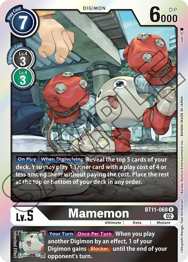 Mamemon (11068) [BT11] - Digimon Card Game Single