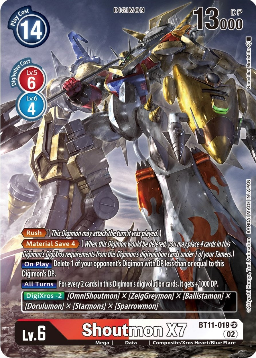 Shoutmon X7 (Alternate Art) (11019) [BT11] - Digimon Card Game Single