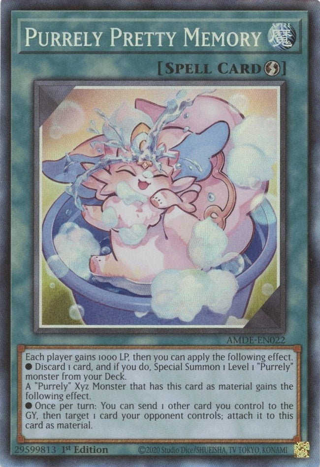 Purrely Pretty Memory (CR) (22) (AMDE) - YuGiOh Single