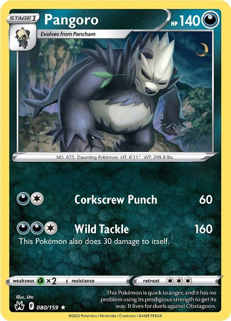 Image for Pangoro (080/159) (Crown Zenith) - Pokemon