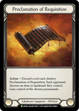 Proclamation of Requisition - JDG004 (4) [PR] - Flesh and Blood TCG Single