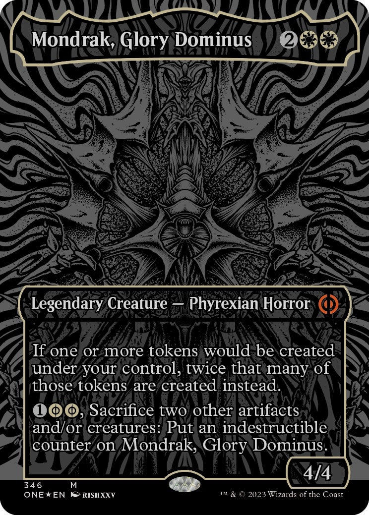 Mondrak Glory Dominus (Oil Slick Raised Foil) (346) [ONE] - MTG Single