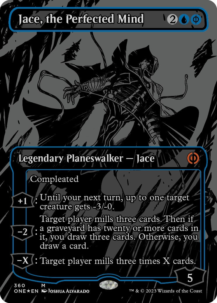 Jace the Perfected Mind (Oil Slick Raised Foil) (360) [ONE] - MTG Single
