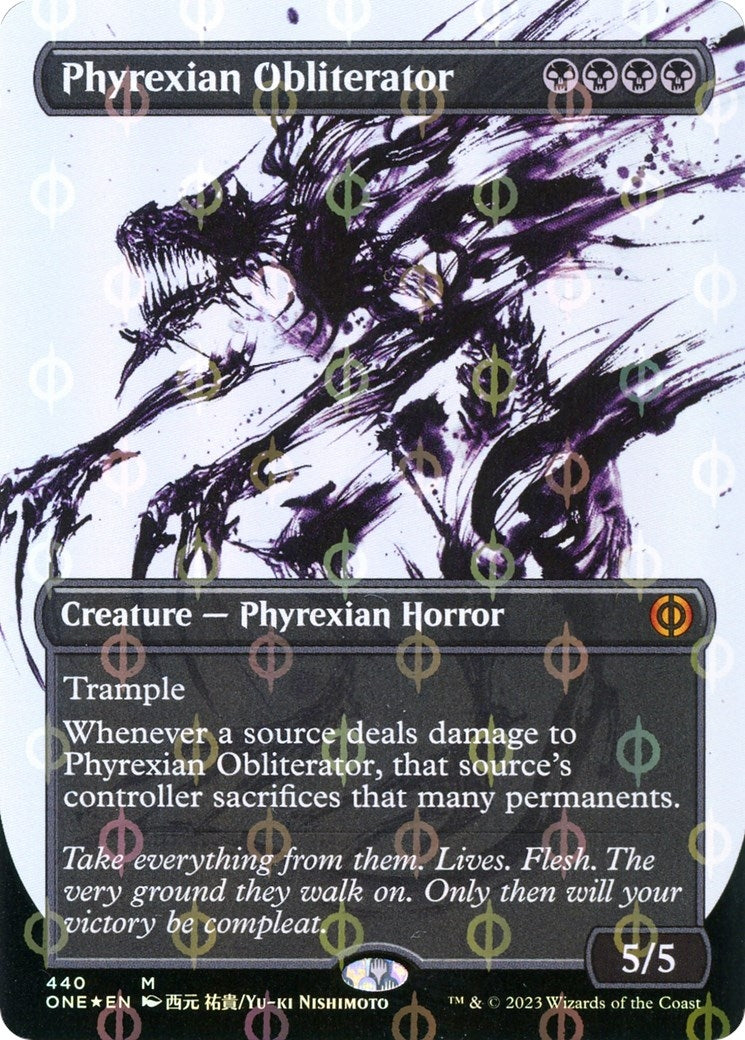 Phyrexian Obliterator (Showcase) (Step-and-Compleat Foil) (440) [ONE] - MTG Single