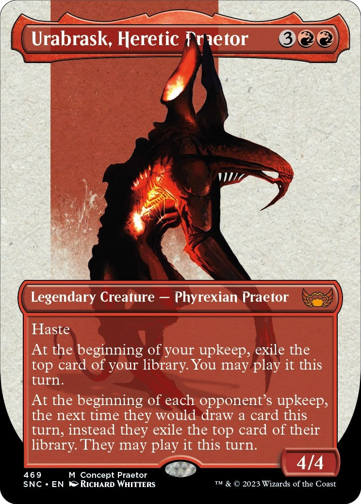 Urabrask Heretic Praetor (Concept Praetor) (Step-And-Compleat Foil) (469) [ONE] - MTG Single