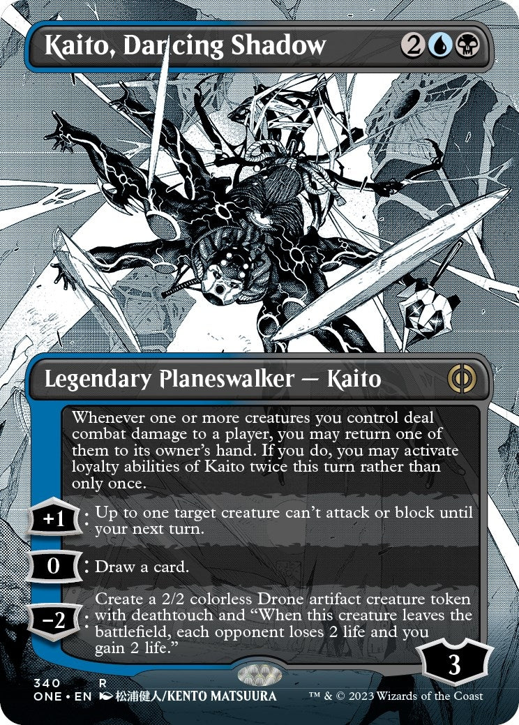 Kaito Dancing Shadow (Borderless) (340) [ONE] - MTG Single