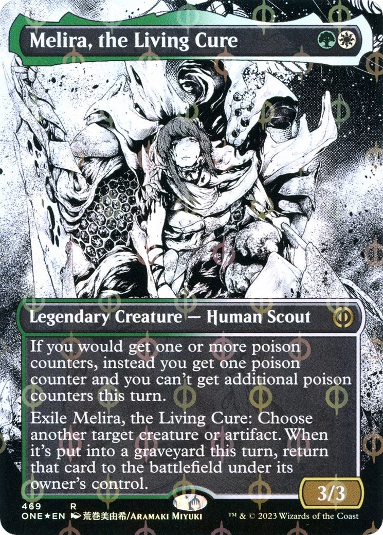 Melira the Living Cure (Borderless) (Step-and-Compleat Foil) (469) [ONE] - MTG Single