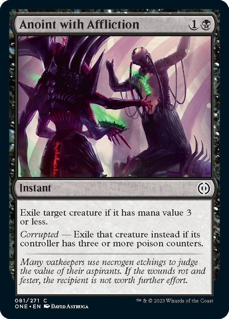 Anoint with Affliction (81) [ONE] - MTG Single