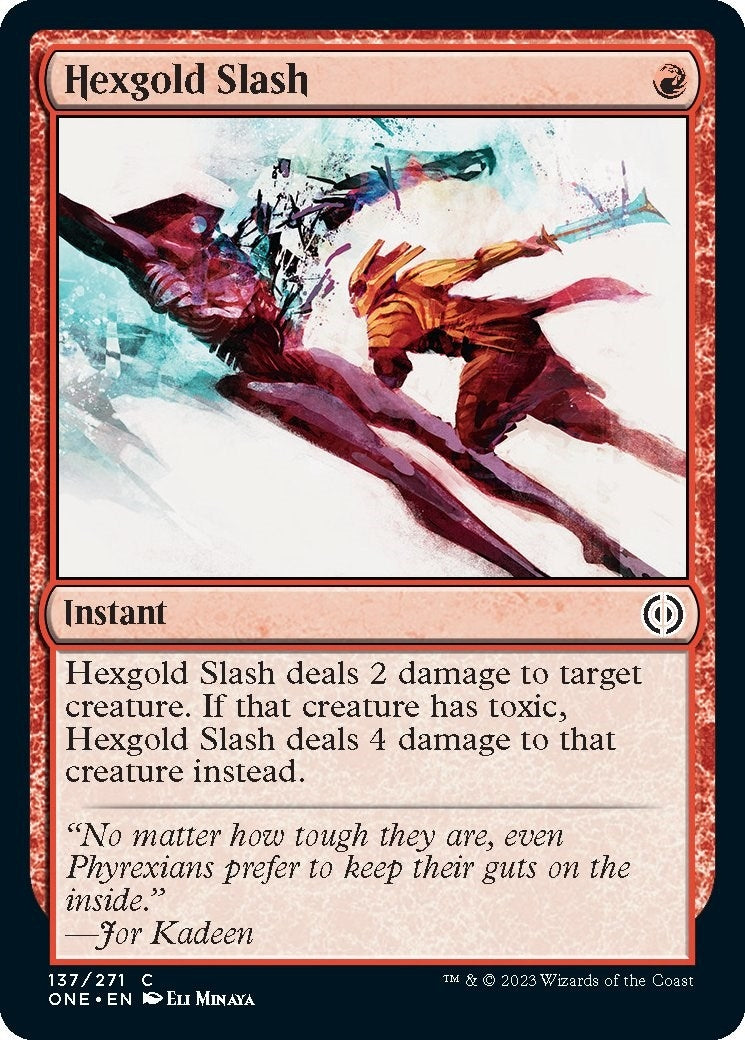 Hexgold Slash (137) [ONE] - MTG Single