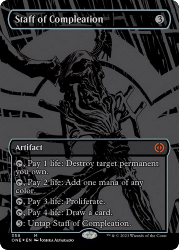 Staff of Compleation (Oil Slick Raised Foil) (358) [ONE] - MTG Single