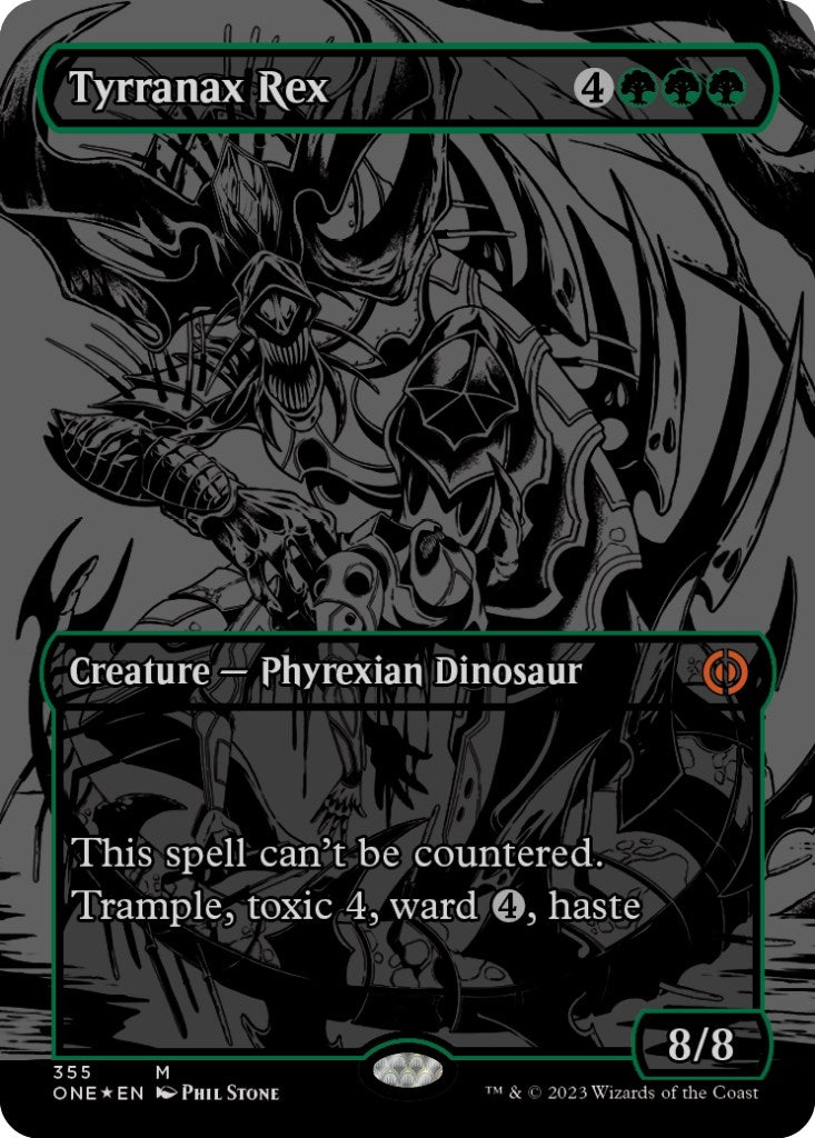 Tyrranax Rex (Oil Slick Raised Foil) (355) [ONE] - MTG Single